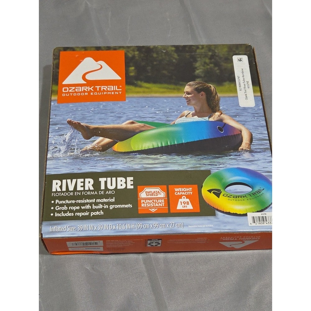Ozark Trail 43379E Inflatable Rainbow‎ River Tube